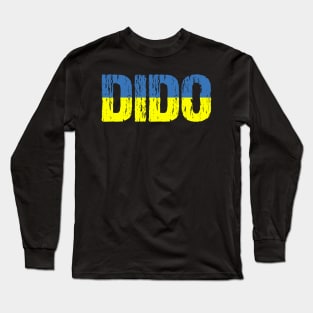 Dido Grandfather Distressed Ukrainian Flag Long Sleeve T-Shirt